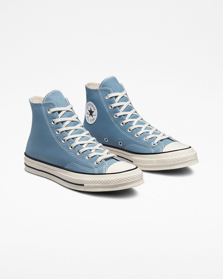 Dámské Boty Vysoké Converse Chuck 70 Platene Indigo Černé | CZ EXQA15